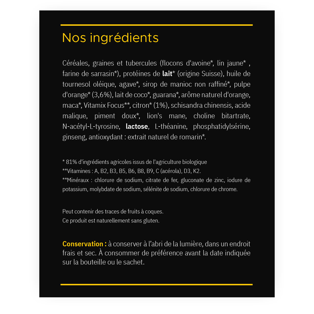Catalyst Focus : nutrition complète pro-concentration